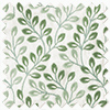 Fitzrovia Print, Subtle Greens - Motorised Roman Blind